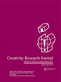 Cover image for Creativity Research Journal, Volume 33, Issue 1, 2021