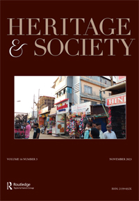 Cover image for Heritage & Society, Volume 16, Issue 3, 2023
