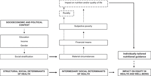 Figure 2. Applied and modified from conceptual framework for action on the Social Determinants of Health by Solar and Irwin (Citation2010).