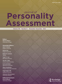 Cover image for Journal of Personality Assessment, Volume 104, Issue 6, 2022