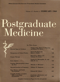Cover image for Postgraduate Medicine, Volume 27, Issue 2, 1960