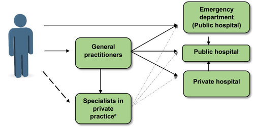 Figure 3 Overview of the operational organization of the Nordic health care systems.