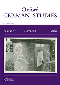 Cover image for Oxford German Studies, Volume 47, Issue 3, 2018