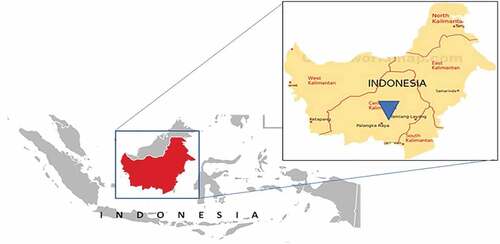 Figure 1. Location of sampling sites in Palangka Raya.