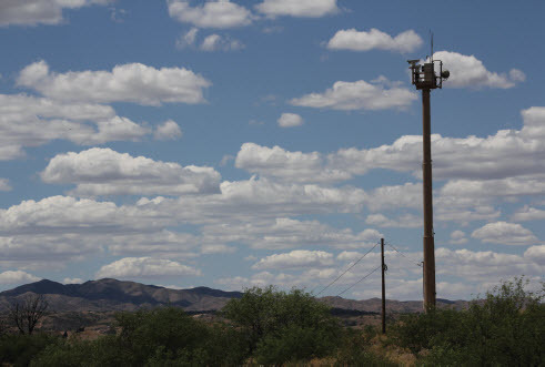 Figure 13: Nogales, Arizona, U.S., 2014 Concretely highlighting the global connections of power and control, Israeli security firms who develop their technology on the occupied Palestinian population have tested out technologies that they later employ through lucrative contracts on the southern U.S. border.