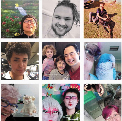 Figure 5. Sample collection of images from Instagram posts to #newselfwales.