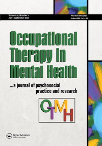 Cover image for Occupational Therapy in Mental Health, Volume 39, Issue 3, 2023