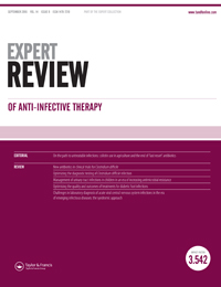 Cover image for Expert Review of Anti-infective Therapy, Volume 14, Issue 9, 2016