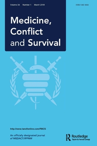 Cover image for Medicine, Conflict and Survival, Volume 34, Issue 1, 2018