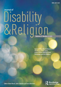 Cover image for Journal of Disability & Religion, Volume 27, Issue 4, 2023