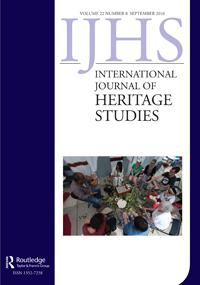Cover image for International Journal of Heritage Studies, Volume 22, Issue 8, 2016