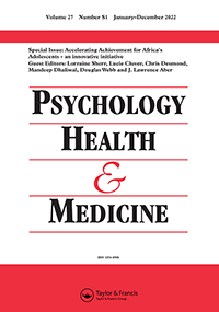 Cover image for Psychology, Health & Medicine, Volume 27, Issue sup1, 2022