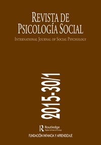 Cover image for International Journal of Social Psychology, Volume 30, Issue 1, 2015