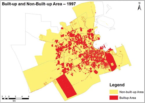 Figure 11. Urban extent in Greater Doha as in 1997.