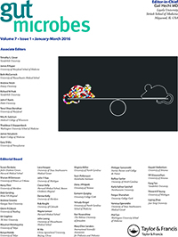 Cover image for Gut Microbes, Volume 7, Issue 1, 2016