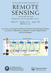 Cover image for International Journal of Remote Sensing, Volume 43, Issue 15-16, 2022