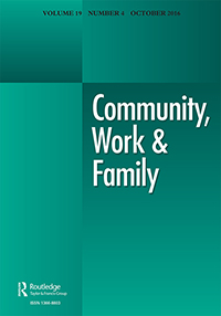 Cover image for Community, Work & Family, Volume 19, Issue 4, 2016