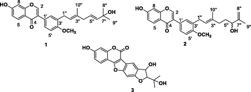 Figure 2. Structures of compounds 1–3.