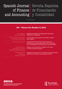 Cover image for Spanish Journal of Finance and Accounting / Revista Española de Financiación y Contabilidad, Volume 44, Issue 3, 2015