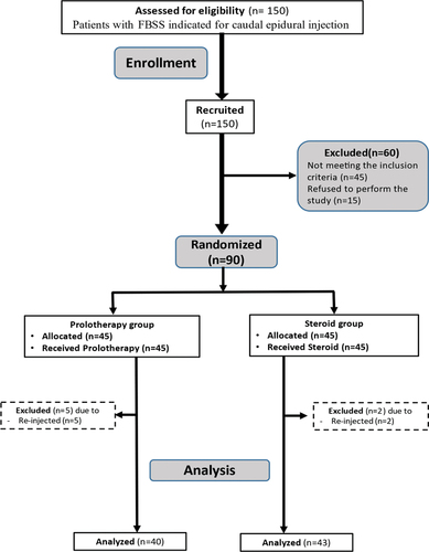 Figure 1. Consort flow diagram illustrating the overall number of patients as well as the number of patients in each group.