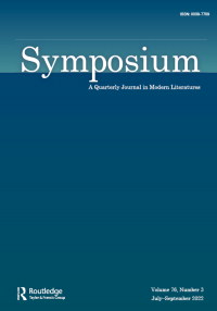 Cover image for Symposium: A Quarterly Journal in Modern Literatures, Volume 76, Issue 3, 2022