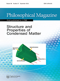 Cover image for Philosophical Magazine, Volume 98, Issue 27, 2018