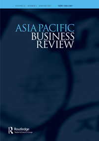 Cover image for Asia Pacific Business Review, Volume 23, Issue 1, 2017