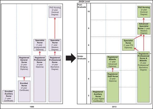 Fig. 1 Changes in the Nursing Qualifications Framework.