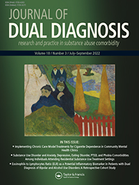 Cover image for Journal of Dual Diagnosis, Volume 18, Issue 3, 2022
