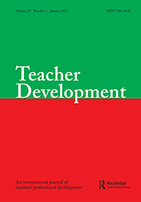 Cover image for Teacher Development, Volume 25, Issue 1, 2021