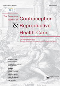 Cover image for The European Journal of Contraception & Reproductive Health Care, Volume 26, Issue 2, 2021