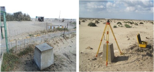 Figure 4. two photos of the established control stations.