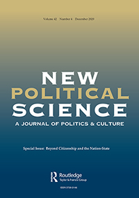 Cover image for New Political Science, Volume 42, Issue 4, 2020