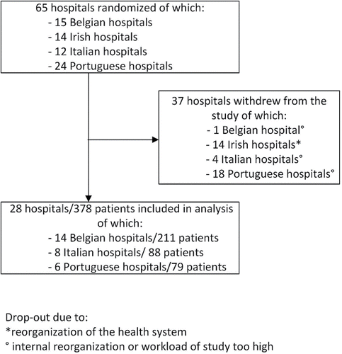 Figure 1. Flowchart patient inclusion.