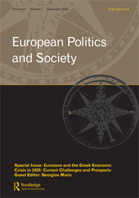 Cover image for European Politics and Society, Volume 23, Issue 4, 2022