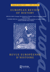 Cover image for European Review of History: Revue européenne d'histoire, Volume 20, Issue 5, 2013