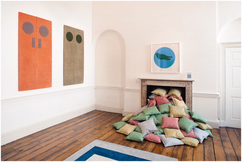 Figure 2 Installation view of Form through Colour: Josef Albers, Anni Albers and Gary Hume, East Wing Galleries, Somerset House, London (June 5 – August 31, 2014). Image courtesy of Christopher Farr.