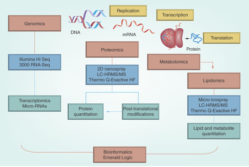 Figure 1.  BluePen Biomarkers systems biology approach to biomarker discovery and validation.
