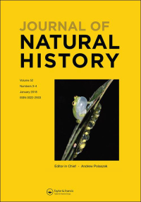 Cover image for Journal of Natural History, Volume 58, Issue 1-4, 2024