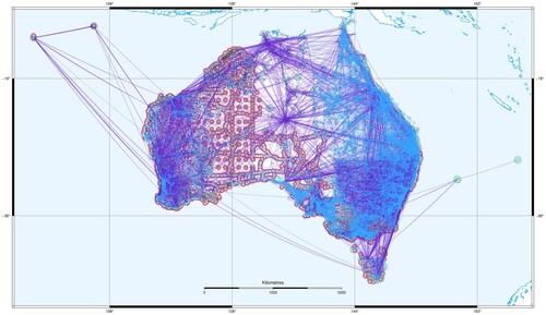 15. Australia's national geodetic network, comprising 762,273 parameters and 1,897,242 GNSS and terrestrial measurements.