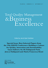 Cover image for Total Quality Management & Business Excellence, Volume 28, Issue 9-10, 2017