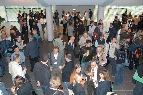 Figure 2. The coffee breaks were a welcome occasion for the participants to discuss research.