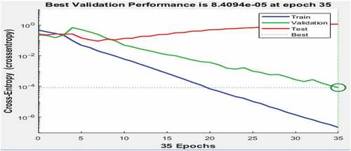 Figure 4. The validation performance goal.