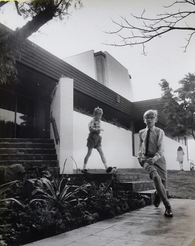Figure 19. The stair linking the two buildings of the Kenmore Presbyterian Church (1968), by Gibson and Associates (Kenmore Uniting Church collection, courtesy of Dawn Langford).