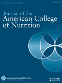 Cover image for Journal of the American Nutrition Association, Volume 38, Issue 5, 2019