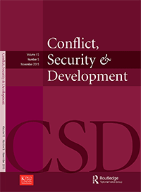 Cover image for Conflict, Security & Development, Volume 15, Issue 5, 2015