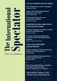 Cover image for The International Spectator, Volume 57, Issue 4, 2022
