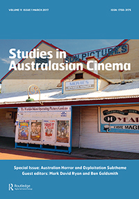 Cover image for Studies in Australasian Cinema, Volume 11, Issue 1, 2017