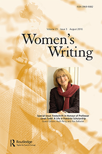 Cover image for Women's Writing, Volume 23, Issue 3, 2016