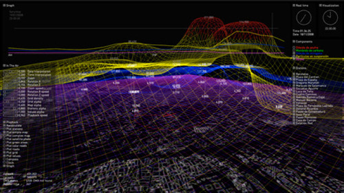 Fig 4. In the Air, Digital Tool: Visualisation, 8MB applet, www.intheair.es, 2021